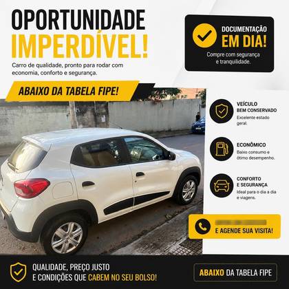RENAULT KWID 1.0 12V SCE FLEX ZEN MANUAL RENAULT KWID 1.0 12V SCE FLEX ZEN MANUAL